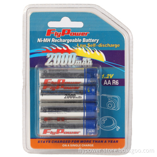 Ni-MH 1.2V AA2000mAh Low Self-Discharge Rechargeable Battery Ready to Use (FH-2000RTU)